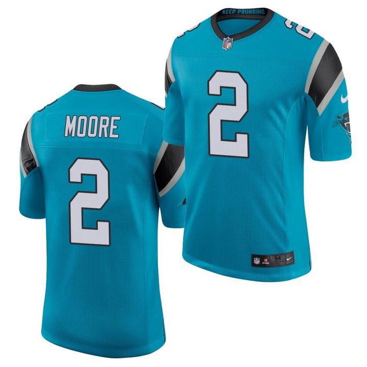 Men Carolina Panthers #2 D.J. Moore Nike Blue Limited NFL Jersey->carolina panthers->NFL Jersey